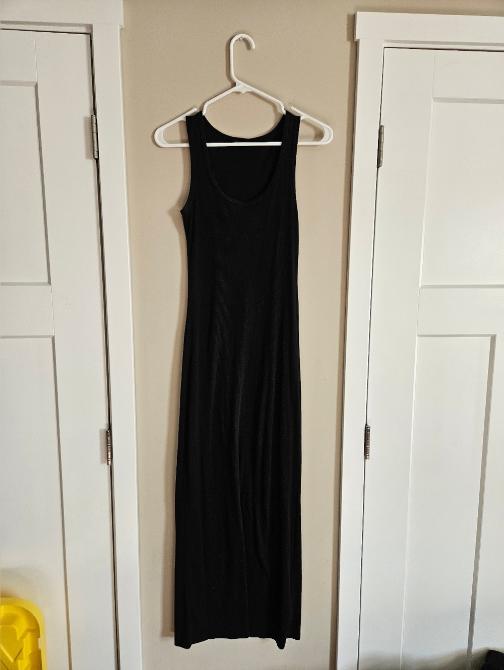 Fashion Nova Medium Classic Black Tank Maxi Dress Stretchy Minimalist Event